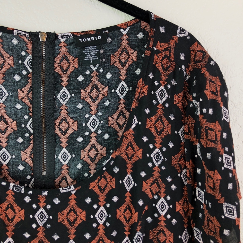 Torrid Southwest Print Short Sleeve Tee